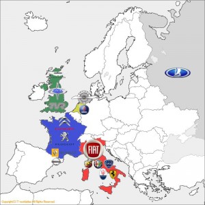 自動車メーカー相関図２０１１　ヨーロッパ編