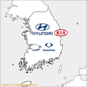 自動車メーカー相関図２０１１　韓国編