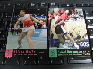 2011年バドミントン日本代表ナショナルチームトレカ