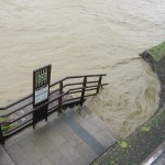 台風11号豪雨による鴨川氾濫