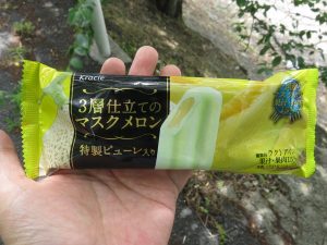 3層仕立てのマスクメロン